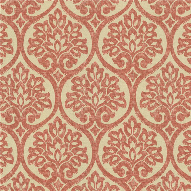Kasmir Fabric Lali Coral 5155 61% Cotton 39% Polyester TURKEY 50,000 Wyzenbeek Double Rubs Horizontal: 7 inches and Vertical: 9 6/8 inches 54 - My Fabric Connection -