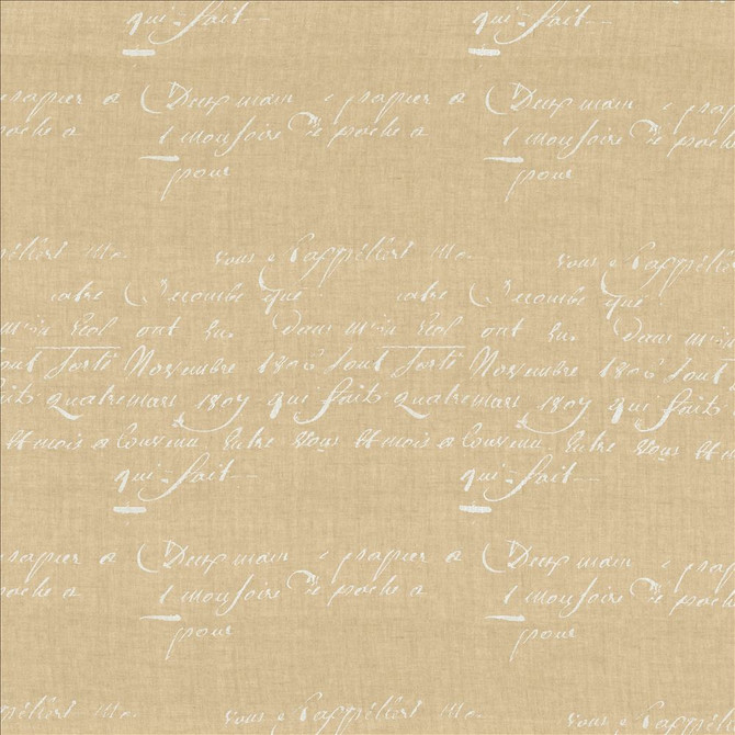Kasmir Fabric Script Natural 5157 100% Linen
 FRANCE </p><p>Repeat: Horizontal: 17 7/8 inches and Vertical: 25 2/8 inches 63 - My Fabric Connection -