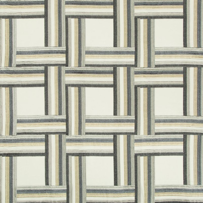 Kravet Couture Fabric 4449.511 Front Row Steel Blue Modern Tailor Cotton 50%, Viscose 50% India see sample Horizontal: 7.75 inches and Vertical: 7.5 inches 55 inches - My Fabric Connection -