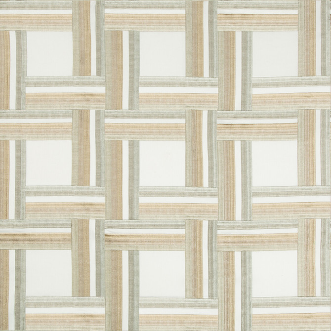 Kravet Couture Fabric Front Row Greige MODERN TAILOR COTTON - 50%;VISCOSE - 50% India Horizontal: 7.75 and Vertical: 7.5 55 - My Fabric Connection -