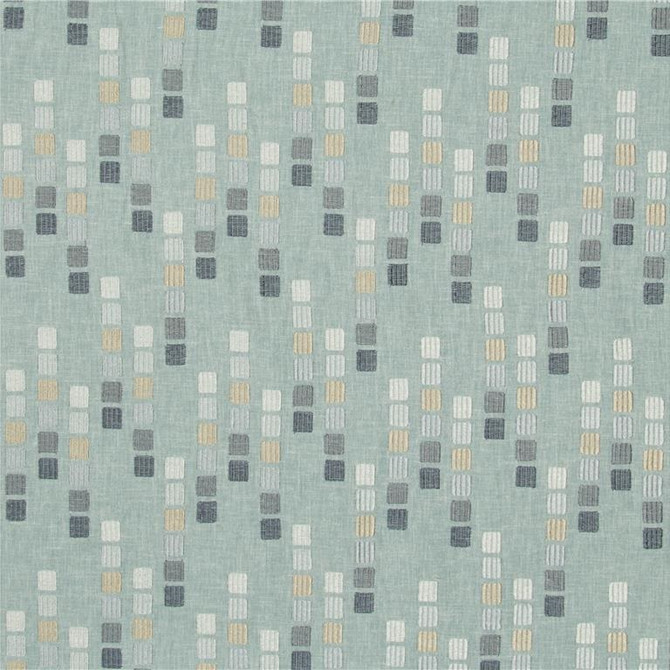 Kravet Basics Fabric 34848.516 Slipstream Seaspray Thom Filicia Altitude Polyester 60%, Cotton 30%, Linen 10% India see sample Horizontal: 4.5 inches and Vertical: 6.5 inches 52 inches - My Fabric Connection -