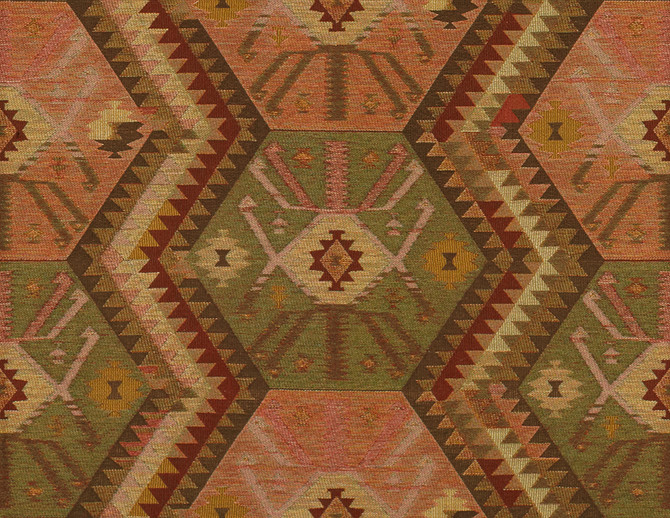 Kravet Couture Fabric 32356.312 Heritage Kilim Antique Nomad Chic Viscose 76%, Polyester 24% Turkey see sample Horizontal: see sample and Vertical: 20.5 inches 54 inches - My Fabric Connection -