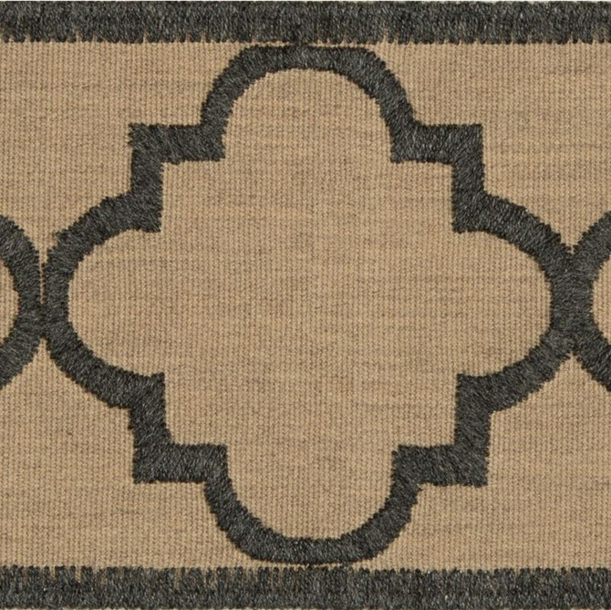 Kravet Design Fabric T30793.8106 Garden Ogee Iron Performance Trim Indoor/Outdoor Polyacrylic 98%, Polyester 2% Germany see sample Horizontal: 3.15 inches and Vertical: see sample 3.7 inches - My Fabric Connection -