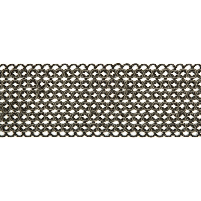 Kravet Design Trim Hammock Border Graphite PERFORMANCE TRIM INDOOR/OUTDOOR POLYACRYLIC - 97%;POLYESTER - 3% Germany Horizontal: and Vertical: 2.76 - My Fabric Connection -