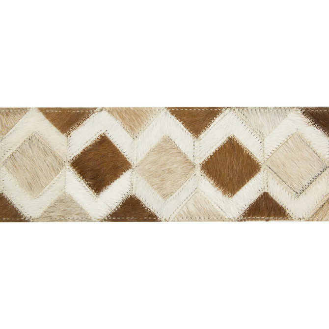 Kravet Design Trim Diamond Hide Sorrel LEATHER TRIM COW HIDE - 100% India Horizontal: and Vertical: 3.5 - My Fabric Connection -
