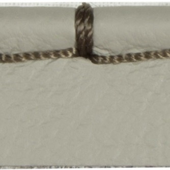 Kravet Design Fabric T30756.118 Whip Stitch Cord Steel Leather Trim Cow Hide 90%, Cotton 5%, Polyester 5% Austria see sample Horizontal: see sample and Vertical: see sample 2.5 inches - My Fabric Connection -