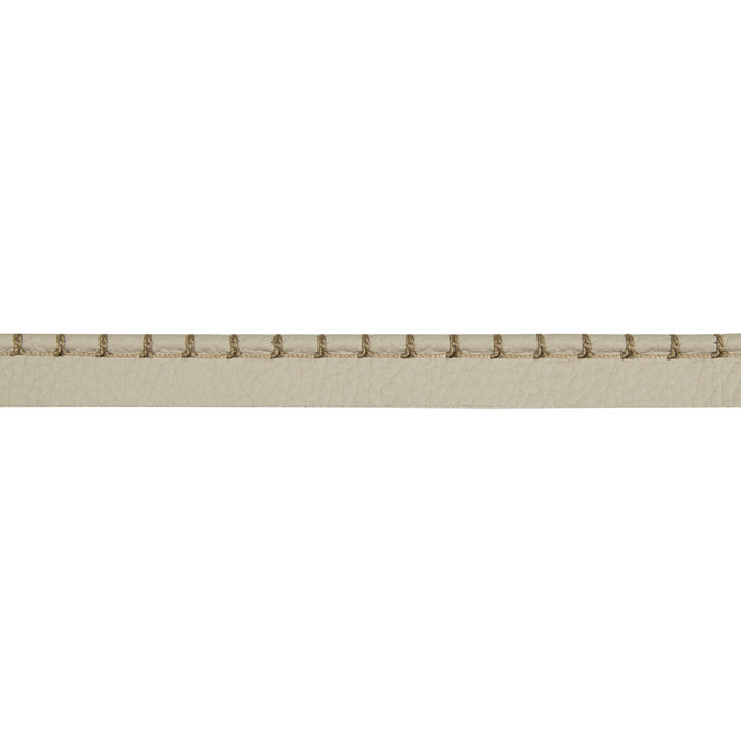Kravet Design Trim Whip Stitch Cord Stone LEATHER TRIM COW HIDE - 90%;COTTON - 5%;POLYESTER - 5% Austria Horizontal: and Vertical: 2.5 - My Fabric Connection -