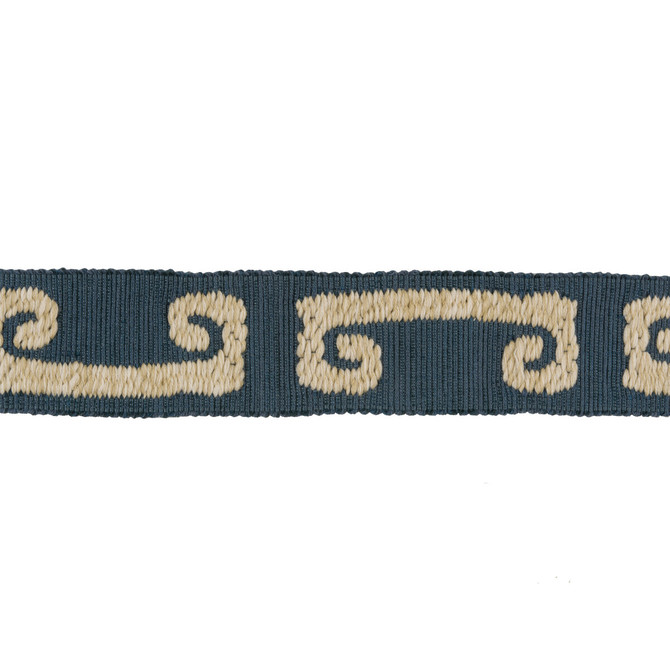 Kravet Design Trim Wonky Key Indigo Trim WOOL - 47%;COTTON - 29%;FIBRANNE - 11%;LINEN - 11%;POLYESTER - 2% China </p><p>Repeat: H: 2.4, V: 11 2.4 - My Fabric Connection -