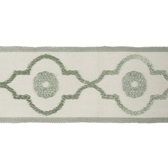 Kravet Design Trim Ogee Chain Mineral CANDICE OLSON COLLECTION LINEN - 43%;RAYON - 33%;VISCOSE - 24% China Horizontal: and Vertical: 2.95 - My Fabric Connection -