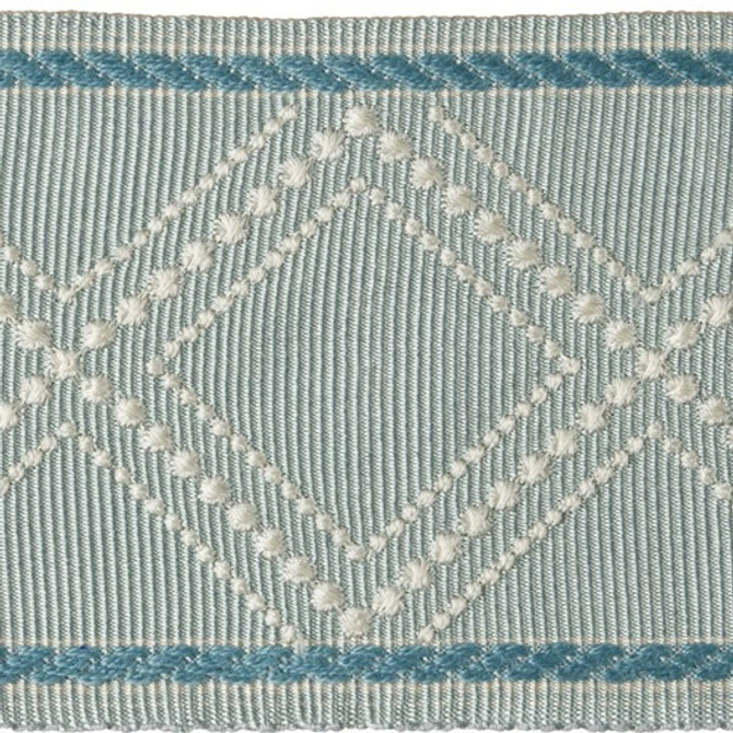 Kravet Design Fabric T30744.135 Diamond Trellis Spa Candice Olson Polyester 72%, Acrylic 28% Turkey see sample Horizontal: see sample and Vertical: see sample 3 inches - My Fabric Connection -