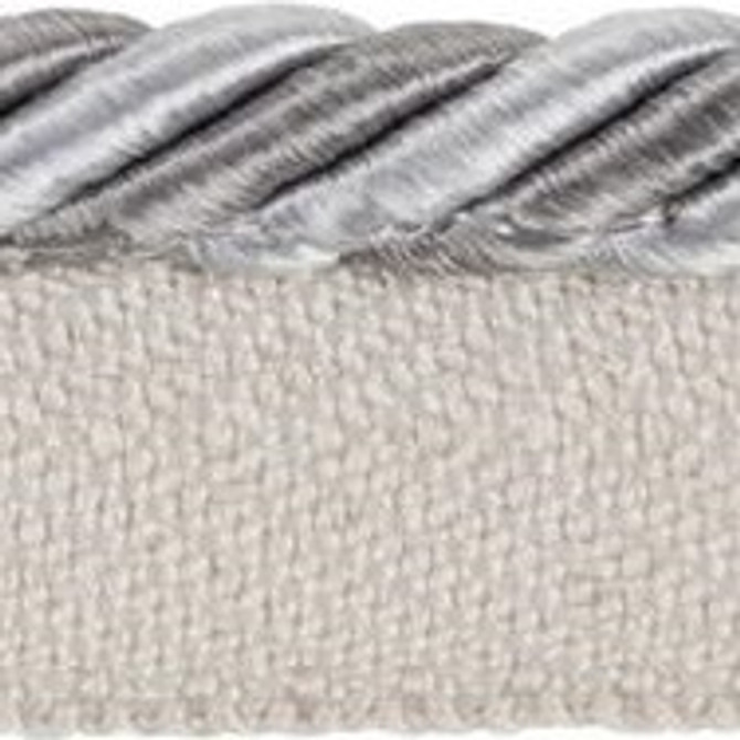 Kravet Design Fabric T30738.11 Twisted Cord Dove Kate Spade Cotton 48%, Rayon 31%, Polyester 20%, Nylon 1% China see sample Horizontal: see sample and Vertical: see sample .1875 inches - My Fabric Connection -