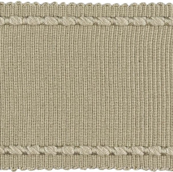 Kravet Design Fabric T30733.11 Cable Edge Band Dove Constantinople Fibranne 53%, Rayon 47% China see sample Horizontal: see sample and Vertical: see sample 2.5 inches - My Fabric Connection -