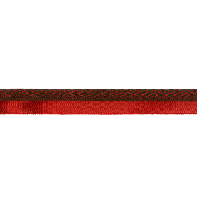 Kravet Design Trim Twiga Red Pepper TANZANIA J BANKS TRIM COLLECTION COTTON - 44%;WOOL - 22%;FIBRANNE - 17%;RAYON - 17% China Horizontal: and Vertical: 1 - My Fabric Connection -