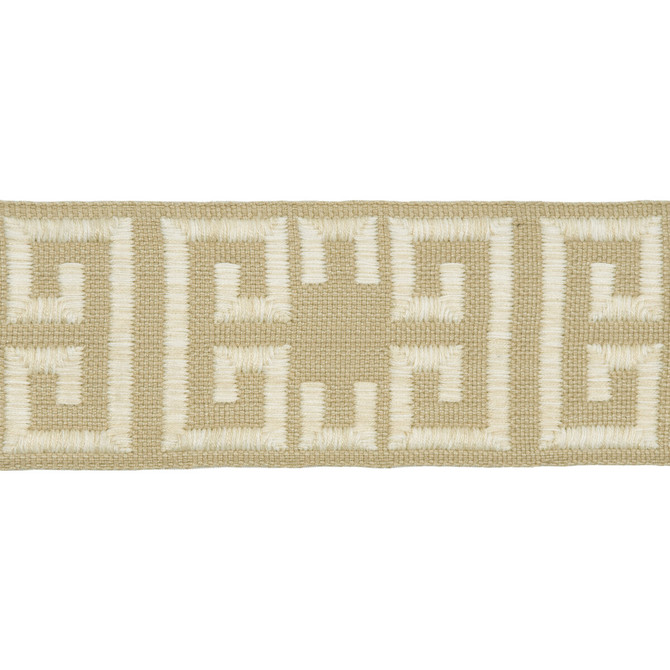 Kravet Couture Trim Empress Edging Pearl BARBARA BARRY INDOCHINE VISCOSE - 100% France - Horizontal: - and Vertical: - 2.5 - My Fabric Connection -