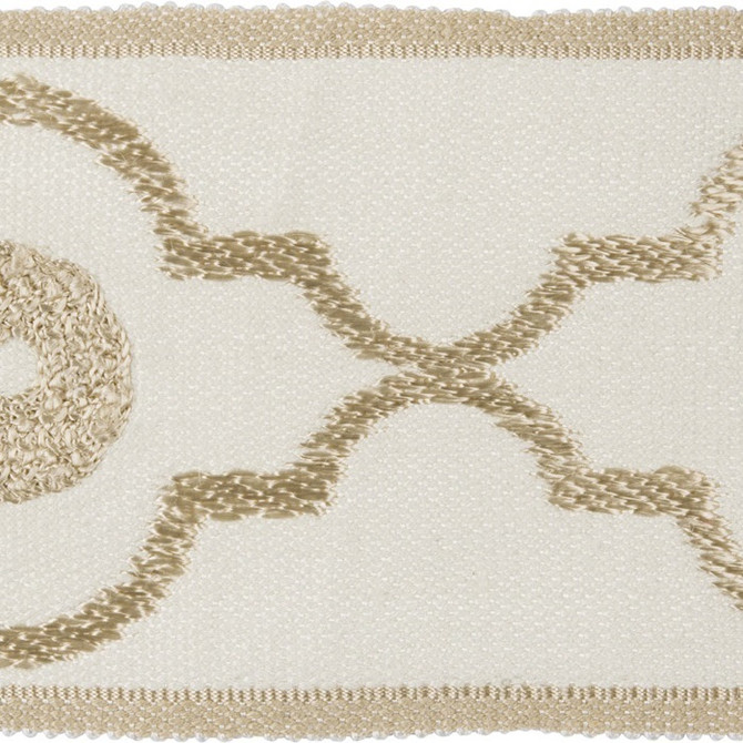 Kravet Design Fabric T30745.16 Ogee Chain Cream Candice Olson Linen 43%, Rayon 33%, Viscose 24% China see sample Horizontal: see sample and Vertical: see sample 2.95 inches - My Fabric Connection -