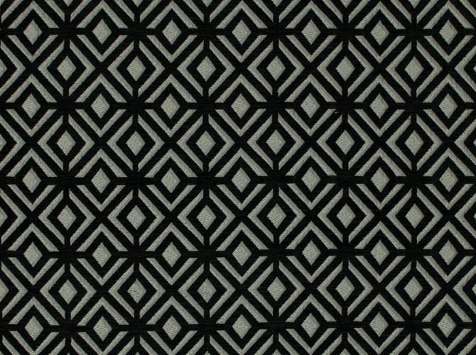 Jennifer Adams Home Fabric Mathis Jet 93 our website for purchase 100% Polyester China 18000 Horizontal: 3.5 inches and Vertical: 3.75 inches 58 inches - My Fabric Connection -