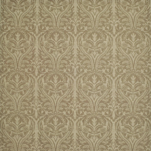 Ralph Lauren Fabric Standish Damask Tea LCF68542F DAMASK LIBRARY 75% Polyester 25% Cotton INDIA 21000 Horizontal: 13.5 and Vertical: 14 54 - My Fabric Connection -