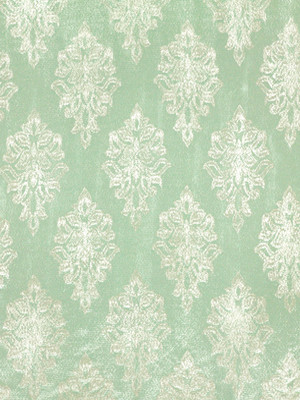 Beacon Hill Fabric Sea Rose Mint MINT 84% VISCOSE 16% SILK ITALY Pure Solvents Dry Cleaning Horizontal: 13.75 and Vertical: 15.5 55" - My Fabric Connection -