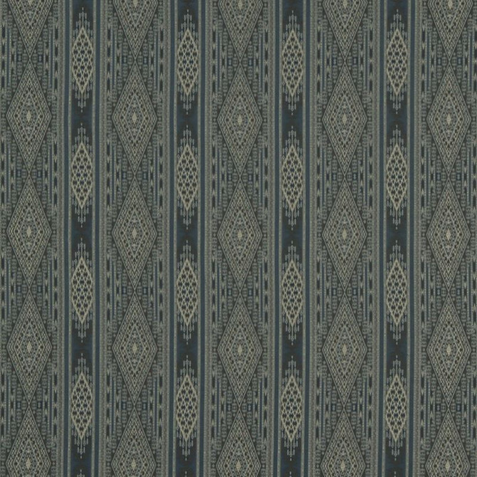 Beacon Hill Fabric Arrow Stripe Indigo - INDIA - Horizontal: 6.75 inches and Vertical: 7.25 inches 54.5 inches - My Fabric Connection -