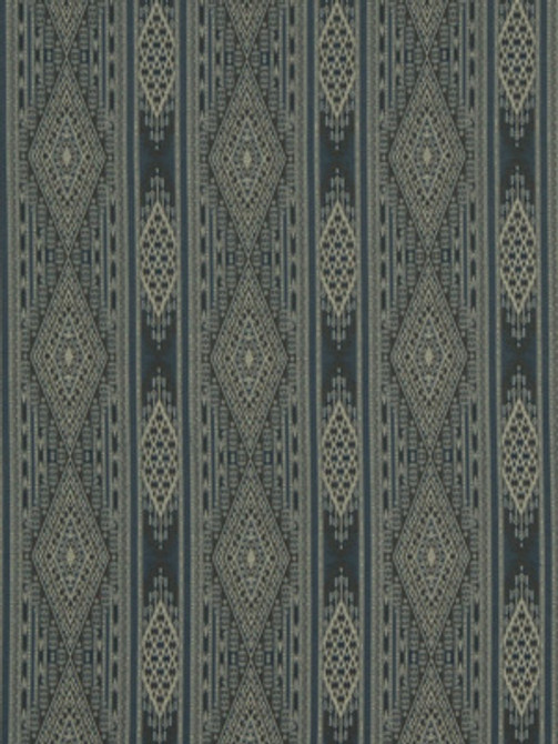 Beacon Hill Fabric Arrow Stripe Indigo RUSTIC STRIPES AND PLAIDS MP 66% COTTON 16% SILK 18% LINEN INDIA Pure Solvents Dry Cleaning Horizontal: 6.75 and Vertical: 7.25 54 1/2" - My Fabric Connection -