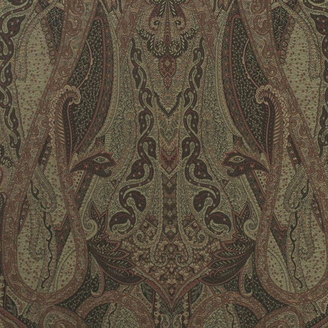 Beacon Hill Fabric Villa Paisley Smoke - ITALY - Horizontal: 28 inches and Vertical: 31 inches 57 inches - My Fabric Connection -