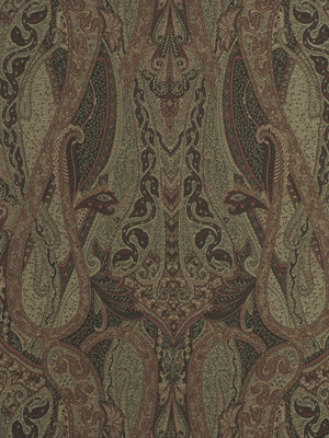 Beacon Hill Fabric Villa Paisley Smoke SMOKE 66% COTTON 34% POLYESTER ITALY Pure Solvents Dry Cleaning Horizontal: 28 and Vertical: 31 57" - My Fabric Connection -