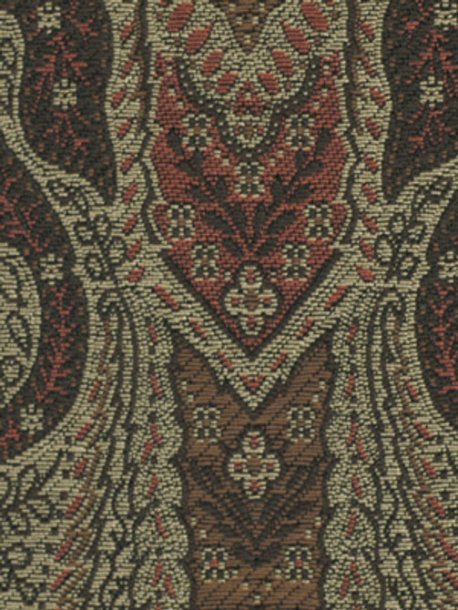 Beacon Hill Fabric Villa Paisley Smoke SMOKE 66% COTTON 34% POLYESTER ITALY Pure Solvents Dry Cleaning Horizontal: 28 and Vertical: 31 57" - My Fabric Connection -