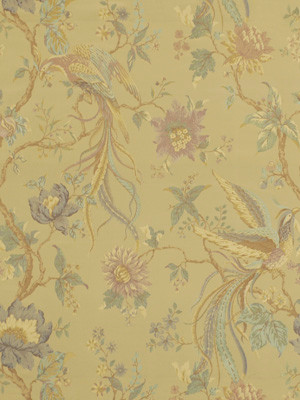 Beacon Hill Fabric Magic Flute Atlantic Blue OLD WORLD SILK GARDEN 34% SILK 34% VISCOSE 32% COTTON INDIA Pure Solvents Dry Cleaning Horizontal: 27 and Vertical: 30.75 55" - My Fabric Connection -