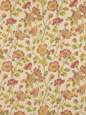 Beacon Hill Fabric Sonata Yellow Lotus YELLOW LOTUS 83% RAYON 17% EGYPTIAN MERCERIZED COTTON UNITED STATES Pure Solvents Dry Cleaning Horizontal: 13.75 and Vertical: 18 54" - My Fabric Connection -