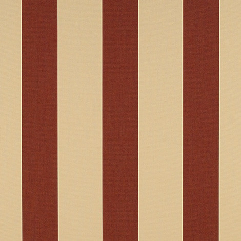 Sunbrella Fabric 4985 Havelock Brick Sunbrella Awning Stripes 100% Sunbrella® Acrylic USA or Imported 10-Year Horizontal: and Vertical: 46 in. - My Fabric Connection -
