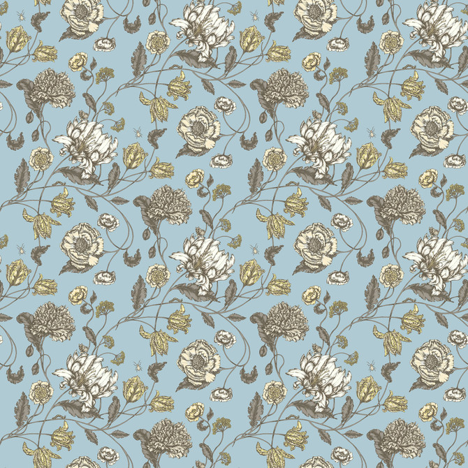 JF Blendworth Fabric Freesia 62J7751 Hampshire Book 100% Cotton Netherlands 20000 Horizontal: 27.125 and Vertical: 24.5 57 - My Fabric Connection -