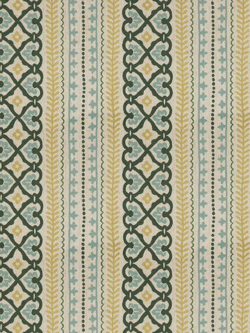 Stroheim Fabric 4536302 Wishing Gate Malachite Color Gallery Vol. III 60% Rayon, 34% Cotton, 6% Flax USA see fabric sample Horizontal: 14 inches and Vertical: 4.5 inches 54 inch min (See samples) - My Fabric Connection -