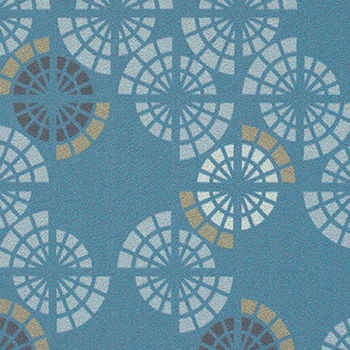 Morbern Fabric Mulberry Genuine Blue See sample 100% Vinyl 500000 Horizontal: 9.6" and Vertical: 9.7" 54" - My Fabric Connection -