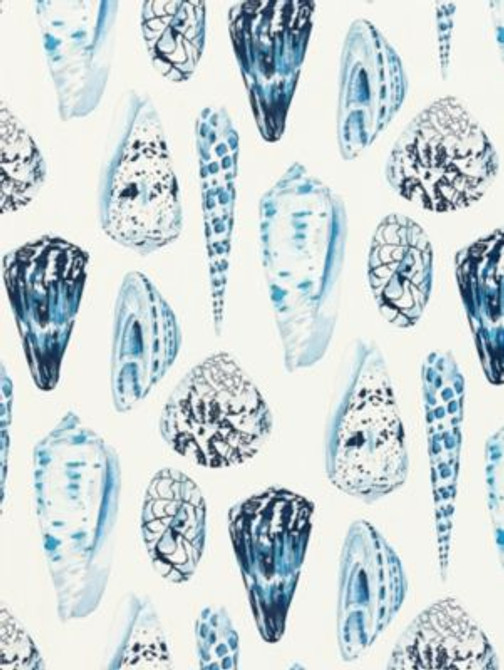 Scalamandre Fabric Coquina Linen Print Porcelain SC163970007 JARDIN 100% LINEN UNITED KINGDOM LIGHT DUTY Horizontal: 26" and Vertical: 27" 54 - My Fabric Connection -