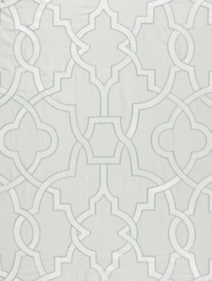 Scalamandre Fabric Damascus Embroidery Pearl Grey SC270730003 JARDIN 16% SPUN POLYESTER, 36% VISCOSE 29% LINEN 19% COTTON INDIA LIGHT DUTY Horizontal: 31.5" and Vertical: 25.625" 51 - My Fabric Connection -