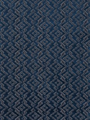 Scalamandre Fabric Echo Velvet Midnight Sky SC270850005 MERCHANTE 75% COTTON 25% VISCOSE INDIA HEAVY DUTY Horizontal: 4.875" and Vertical: 6.875" 54 - My Fabric Connection -
