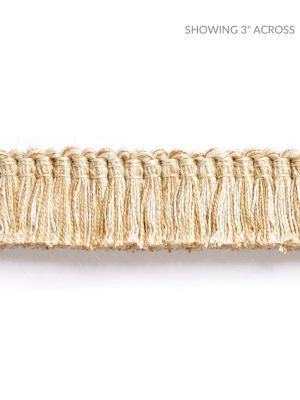 Scalamandre Trim Gardiner Brush Fringe Camel SCFC14940003 HAMPTONS TRIMMINGS 60% VISCOSE 40% ACRYLIC ITALY LIGHT DUTY Horizontal: and Vertical: 1 - My Fabric Connection -
