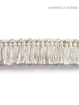 Scalamandre Trim Gardiner Brush Fringe Mineral SCFC14940004 HAMPTONS TRIMMINGS 60% VISCOSE 40% ACRYLIC ITALY LIGHT DUTY Horizontal: and Vertical: 1 - My Fabric Connection -