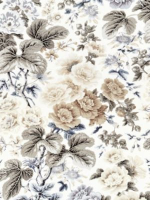 Scalamandre Fabric Highgrove Linen Print Winter Sky SC165950001 BOTANICA 100% LINEN FRANCE MEDIUM DUTY Horizontal: 41" and Vertical: 26.75" 53.5 - My Fabric Connection -