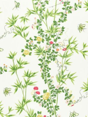 Scalamandre Fabric Jardin De Chine Print Spring SC166080001 LA BOHEME 100% COTTON UNITED KINGDOM MEDIUM DUTY Horizontal: 46" and Vertical: 27" 54 - My Fabric Connection -