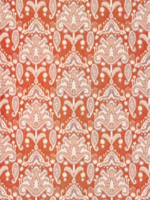 Grey Watkins Fabric Kandira Ikat Papaya GW272100002 BREEZE 60% LINEN 40% COTTON INDIA MEDIUM DUTY Horizontal: 12.5" and Vertical: 14" 54 - My Fabric Connection -