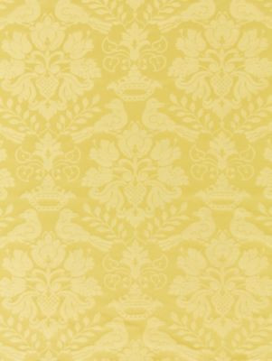 Scalamandre Fabric Love Bird Butterscotch SC1098MM0005 100% SILK INDIA LIGHT DUTY Horizontal: 16" and Vertical: 13" 55 - My Fabric Connection -