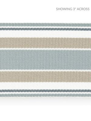 Scalamandre Trim Marina Stripe Tape Seagull SCT33110002 ISOLA INDOOR / OUTDOOR 100% POLYOLEFIN UNITED KINGDOM HEAVY DUTY Horizontal: and Vertical: 2.5 - My Fabric Connection -