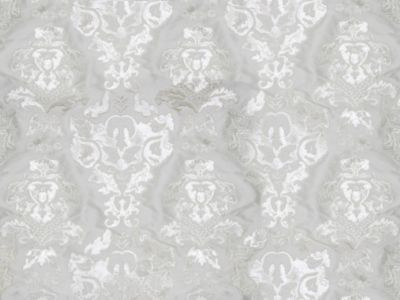 Old World Weavers Fabric Palazzo Ricci Silk Ivory HC77850001 100% SILK INDIA MEDIUM DUTY Horizontal: 15.5" and Vertical: 18" 54 - My Fabric Connection -