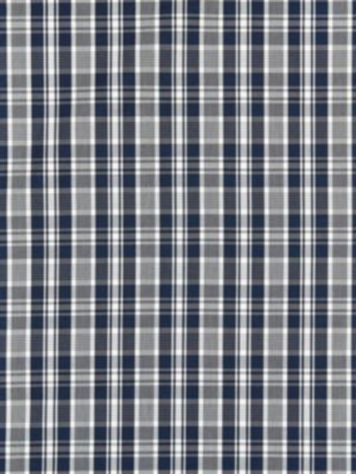 Scalamandre Fabric Preston Cotton Plaid Navy SC271220005 CHATHAM STRIPES & PLAIDS 100% COTTON INDIA MEDIUM DUTY Horizontal: 2.375" and Vertical: 2.125" 53 - My Fabric Connection -
