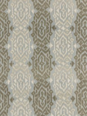 Scalamandre Fabric Sumatra Ikat Weave Bluestone SC271670001 LA BOHEME 58% JUTE 42% COTTON INDIA MEDIUM DUTY Horizontal: 13" and Vertical: 13.25" 53 - My Fabric Connection -