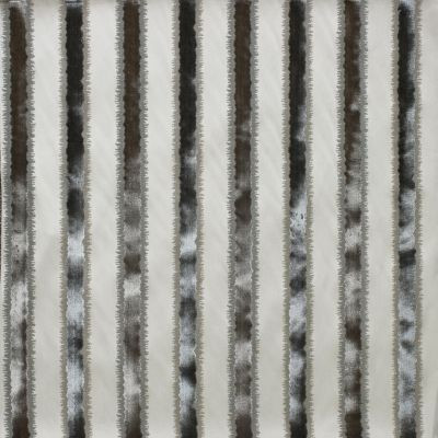 Old World Weavers Fabric Tai Lao Stripe Slate ZSVELZ0002 51% VISCOSE 49% COTTON INDIA MEDIUM DUTY Horizontal: 0" and Vertical: 6.5" 54 - My Fabric Connection -