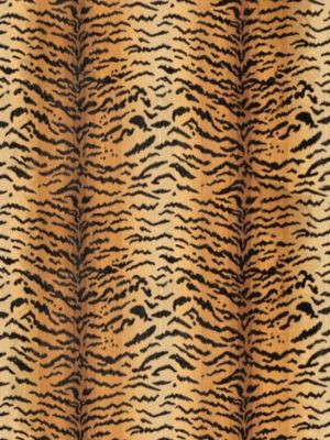 Scalamandre Fabric Tigre | Silk Ivory, Gold & Black SC26167MM0001 OVERALL CONTENTS: 60% SILK 27% COTTON 13% POLYESTER U.S.A. MEDIUM DUTY Horizontal: 30.5" and Vertical: 25.5" 51 - My Fabric Connection -