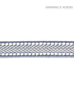 Scalamandre Trim Watermill Gimp Dusk Blue SCT32860009 HAMPTONS TRIMMINGS 98% ACRYLIC 2% POLYESTER CHINA LIGHT DUTY Horizontal: and Vertical: 0.63 - My Fabric Connection -