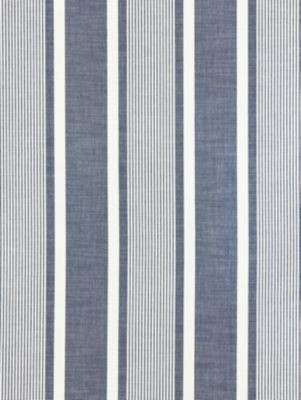 Scalamandre Fabric Wellfleet Stripe Denim SC271110004 CHATHAM STRIPES & PLAIDS 100% SOLUTION DYED ACRYLIC MEXICO MEDIUM DUTY Horizontal: and Vertical: 9" 54 - My Fabric Connection -